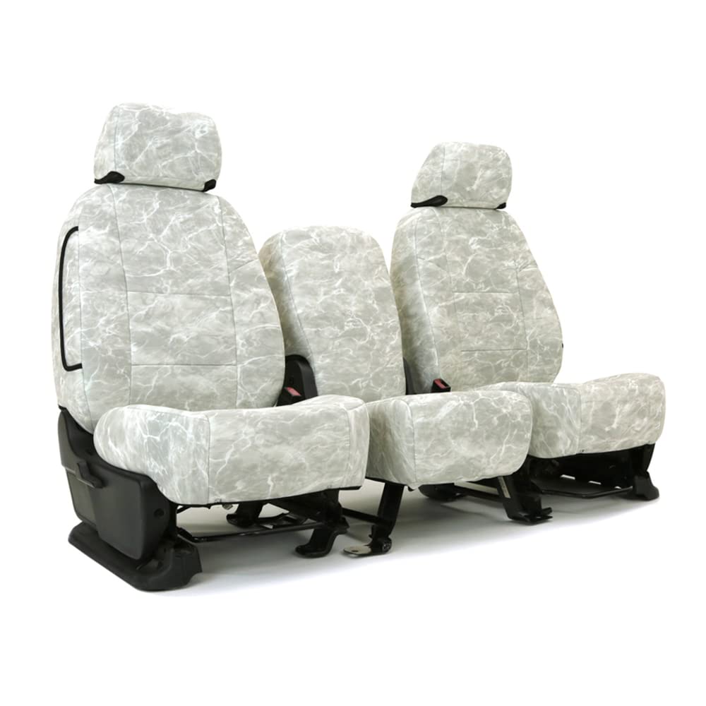 skanda custom fit seat cover designed for select toyota models: 1 row, neosupreme fabric, mossy oak elements bonefish solid