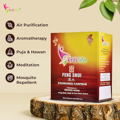 Image of Kriti Life Energised Camphor 1 Kg Feng Shui | Natural Aromatic White Kapoor for Pooja Hawan | Home Fragrance Aromatherapy | Kapur Dani & Diffuser Suitable