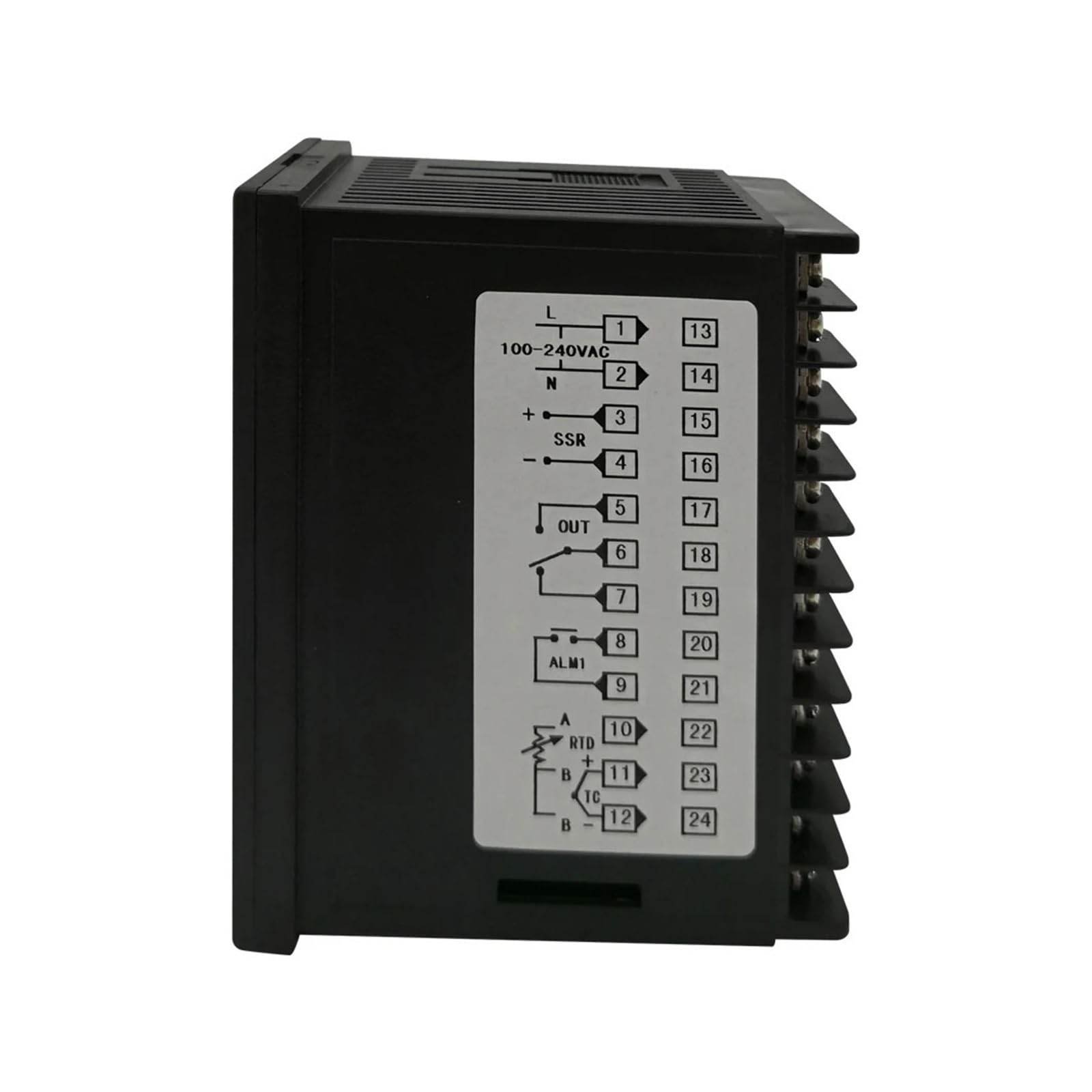 Controlador de Temperatura Digital Controlador de Temperatura Pid con Pantalla de Dos líneas Temperatura máxima de Ajuste 1372 ºC for termopar KJ PT100(HD701)