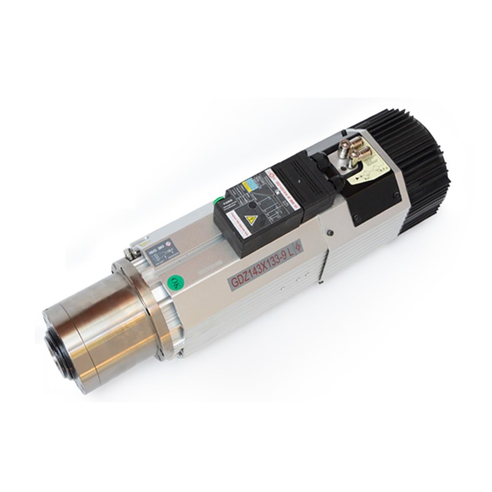 KACOME CNC Spindle 9KW Air-Cooled Spindle for Woodworking 220V 380V Machine Tool Spindle for CNC milling Machine Router(220V,Long Nose)