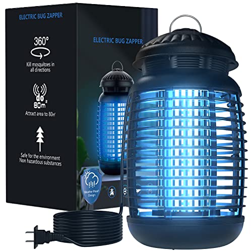 VANELC Bug Zapper for Indoor and Outdoor, 4200V Electric Mosquito Zapper, High Powered Waterproof Fly Zappers Mosquito Traps Outdoor, Fly Control for Home, Kitchen, Backyard, Camping