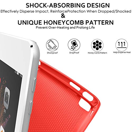 Image of DuraSafe Cases for iPad 9th 8th 7th Gen 2021 2020 2019 Case A2602 MK2L3HN /A A2604 MK2N3HN /A MK2P3HN /A A2603 A2605 MK663HN /A MK6A3HN /A MK693HN /A A2270 MYLC2HN /A A2428 A2429 A2430 A2197 MW762HN /A - Red