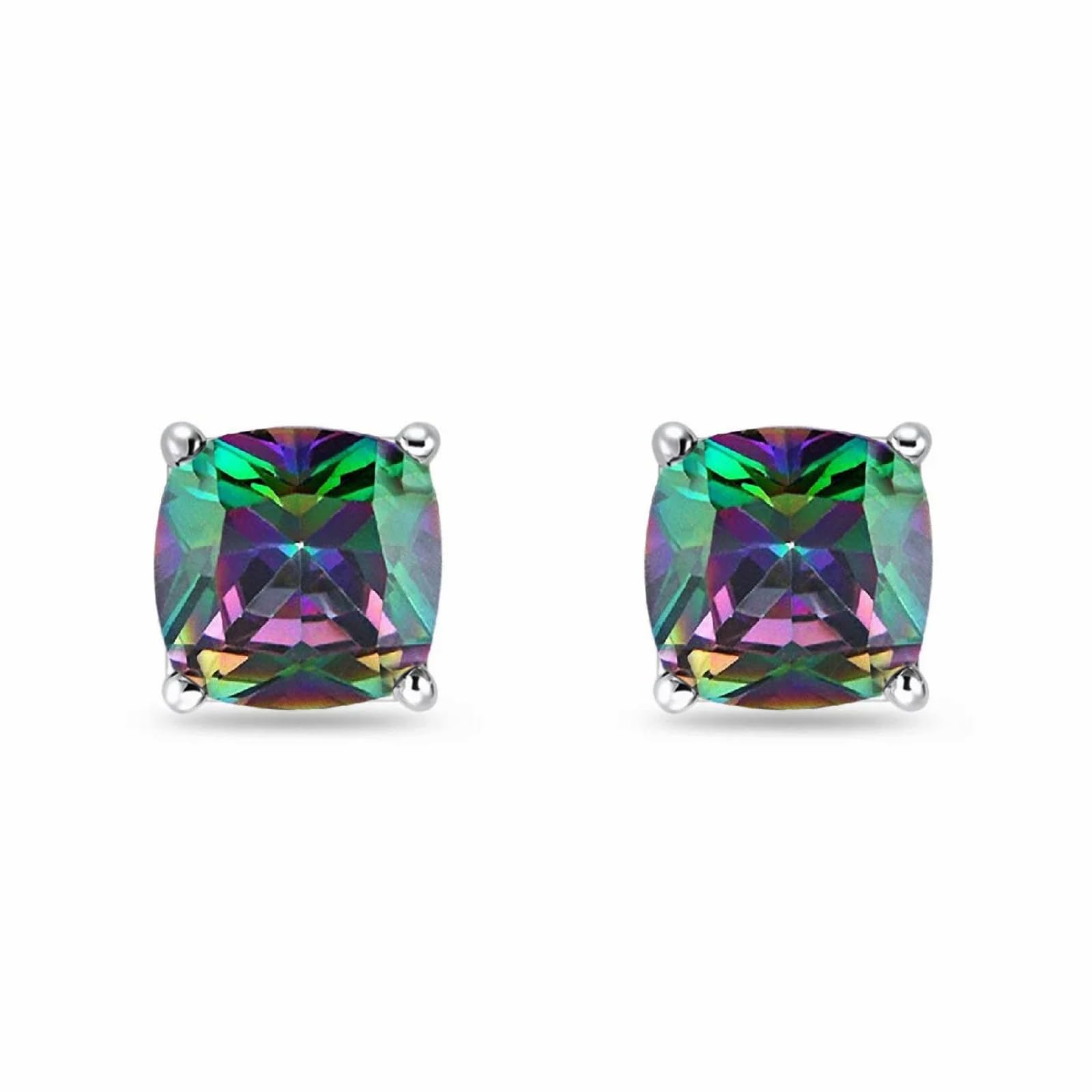 Via Mazzini Rainbow Rise 6mm Everyday Wear Multicolour Square Stud Earrings For Men And Women (ER2499) 1 Pair (B0CWNTN44G) Amazon Price History, Amazon Price Tracker