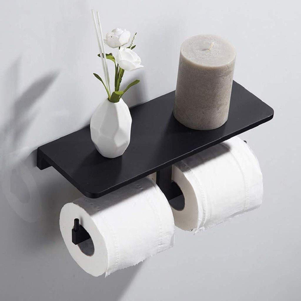 Metallo Supporto di Carta igienica - Acciaio Inox Moderno Doppio Rullo del Supporto del Tessuto, Inossidabile e Bagno Bagno Tessuto del Rullo Holder