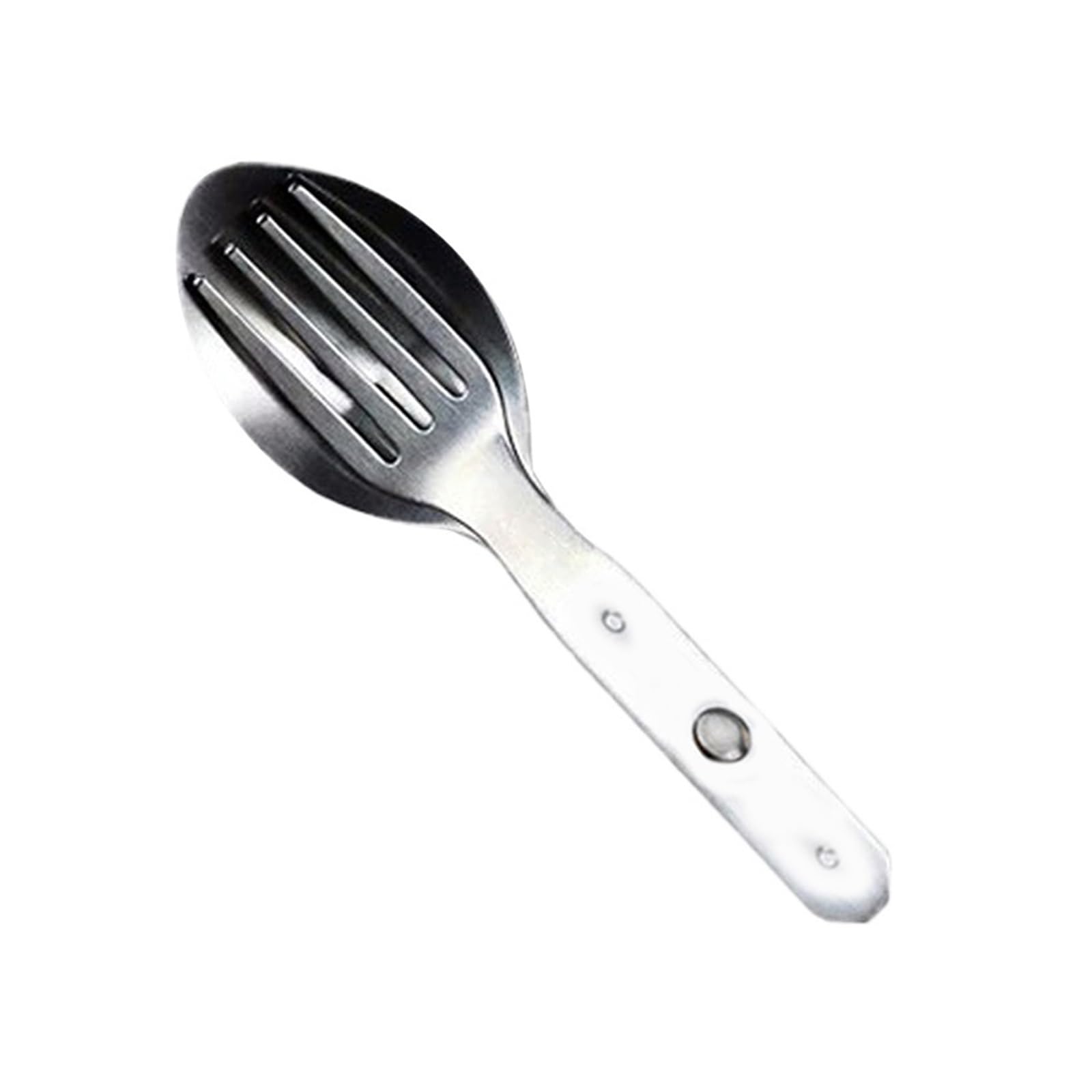 Wzptlkibad 1Pcs 2-In-1 Fork Spoon, Stainless Steel Cutlery For Camping Picnic
