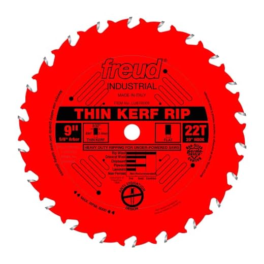 Freud 9" x 22T Thin Kerf Rip Blade (LU87R009)