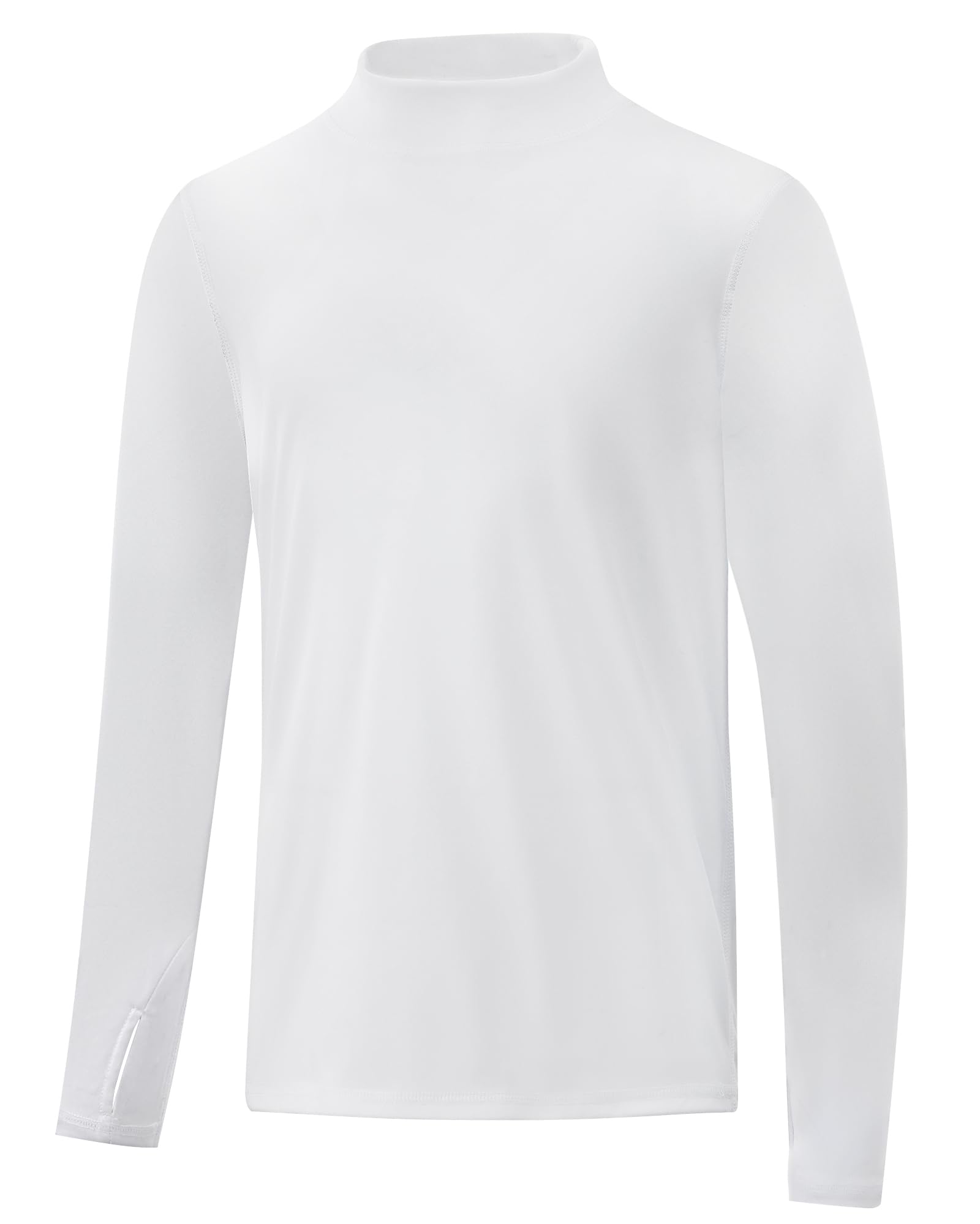 Poekuao UPF 50+ Boys Rash Guard Long Sleeve Thumb Hole UV Sun Protection Swim Shirt for Kids Quick-Dry SPF Fishing Shirts