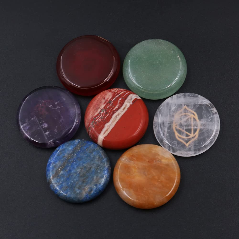 7 SZTUK Naturalne Kryształy Uzdrawiające Kamienie Do Pieczy Chakra-Kryształy Zestaw Kryształowych Prezentów dla Rodziny i Przyjaciół