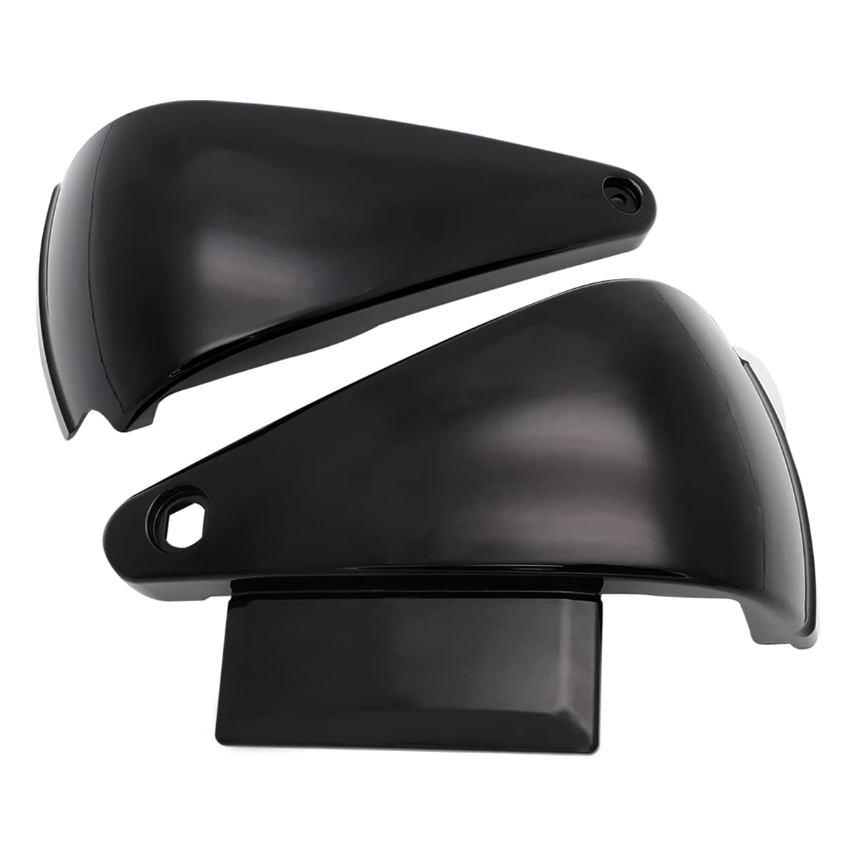 Motorcycle Left & Right Battery Fairing Covers Side Panel Oil Tank Cover For Kawasaki Vulcan 800 400 VN800 VN400 Classic 1995-2006(Glossy Black)