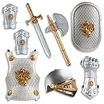 Dress up america knight armor set for kids - medieval shield and helmet playset - royal knight costume dress up for boys 6 510i9+7qtrl. Sl500. Ss150