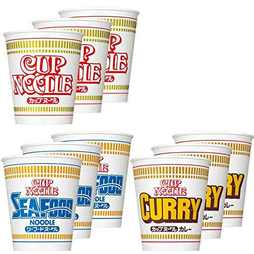 Nissin Cup Noodle 3 taste / soy sauce / seafood / curry / 9 assorted (Japan imports)