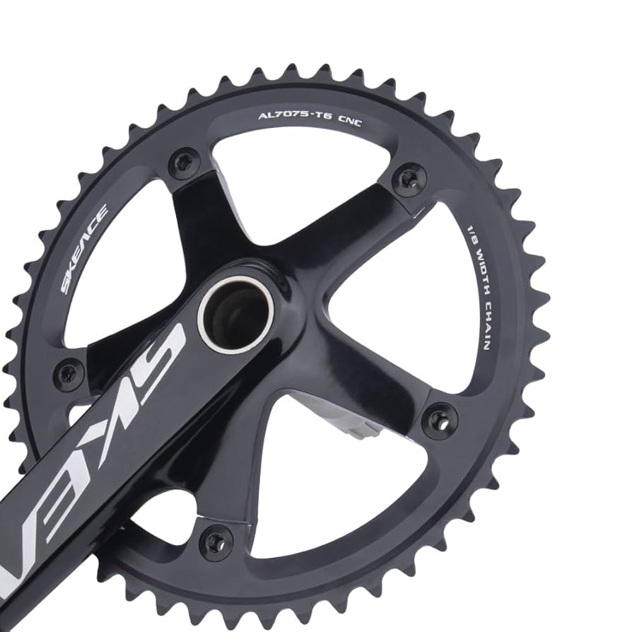 BOLANY 165mm Bike Cranksets 48T/49T Hollow Integrated 144BCD