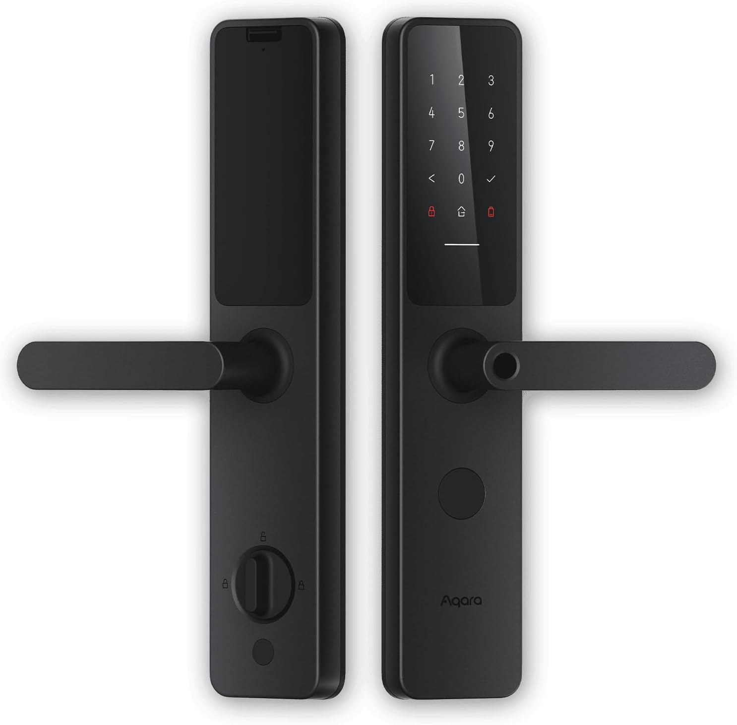 Aqara Smart Door Lock A100 Zigbee Global Version - 18 Month Battery Life - 9 Unlock Methods - Google Assistant & HomeKit Support - Numeric Keypad - Remote Control & Configure - Black