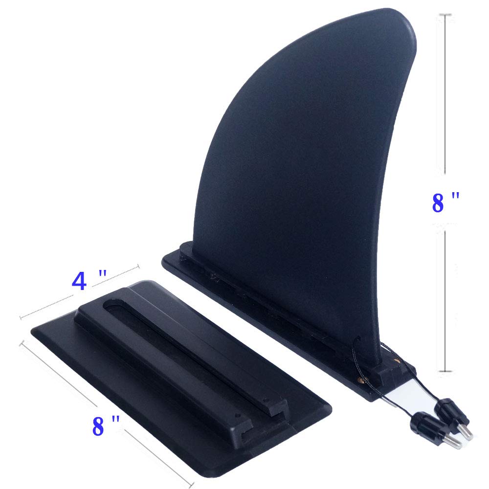 Buy Borogo 8" Surfboard Fin Kayak Skeg Tracking Fin Inflatable