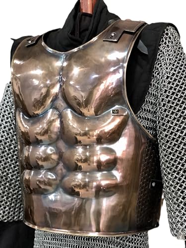 NauticalMart Medieval Antique Muscle Armor Breastplate Armour LARP Halloween Costume (Copper Antique)