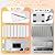 laapee 16" x 12" Acoustic Panels 12 Pack, Self-Adhesive 3D Wall Tiles White
