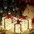 Christmas Decorations, Set of 3 Christmas Lighted Gift Boxes, Battery Operated Xmas Present Boxes, Warm White LED with Bows for Indoor Christmas Tree, Yard, Home Decor