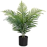 ROMODEN Artificial Tree, 26 inch Areca Plam Tree Fake Plant Faux Tropical Tree Kentia Palm for Home