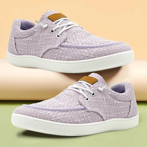 Women's Loafers Slip Ons Shoes Casual Comfortable & Lightweight Canvas Loafers Flats Walking Sneakers, Loafers Size 5.5-Size 123