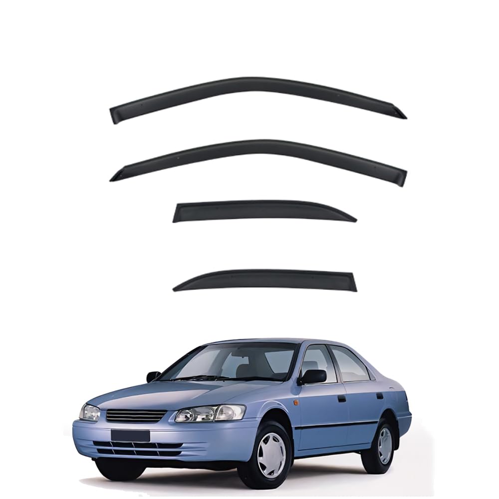 QOEMRHELT 4pc Set In-Channel Wind Deflectors, for Toyota Camry XV20 1997-2001 Window Visors Rain Guards Vent Visors Rain & Sun Protection,Car Accessories