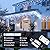 JMEXSUSS 400 LED White Christmas Icicle Lights, 38.8ft Connectable Icicle Lights for Outside Outdoor Indoor Plug in, String Light for House Patio Party Room Holiday Christmas Decorations