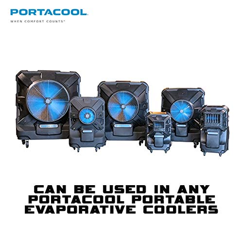 Closeup of Portacool Hard Water Treatment Strip in Cooler Tank