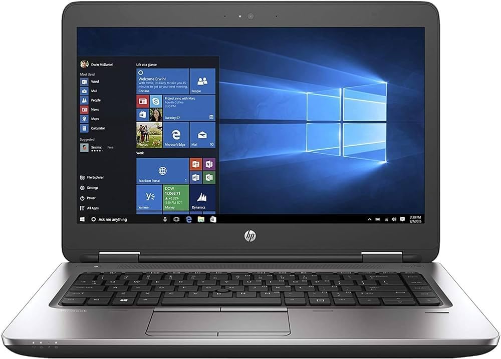 HP ProBook 640 G2 14″ Laptop – Intel Core i5 6th Gen CPU – 8GB RAM – 256GB SSD – Windows 10 Pro – Renewed