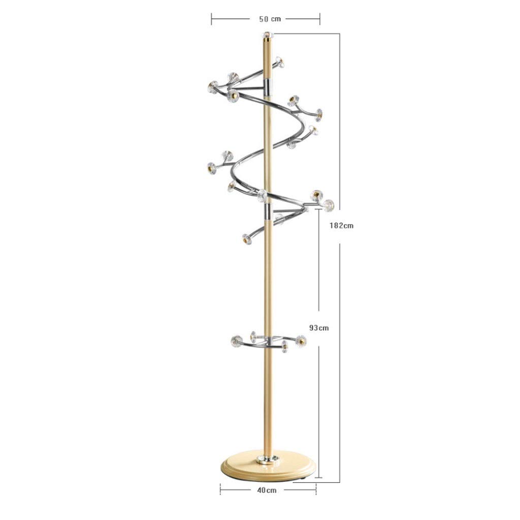 FAXIOAWA Portemanteau Portemanteau en métal sur Pied, Base lestée, Porte-Manteau d'entrée avec 23 Crochets, pour Manteaux, Chapeaux, pour entrée, Couloir (Couleur : Blanc)