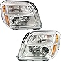 Garage-Pro Headlight Assembly Compatible with 2010-2015 GMC Terrain Halogen, Set of 2, Driver and Passenger Side, Clear Lens