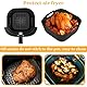 CLTPY 2 Stück Silikonform Heißluftfritteuse mit Lsolierte Backhandschuhe Kompatibel für Philips 4,1L (HD9252, HD9200, HD9255), Philips Airfryer Zubehör, Airfryer Silikonform kann Wiederverwendet