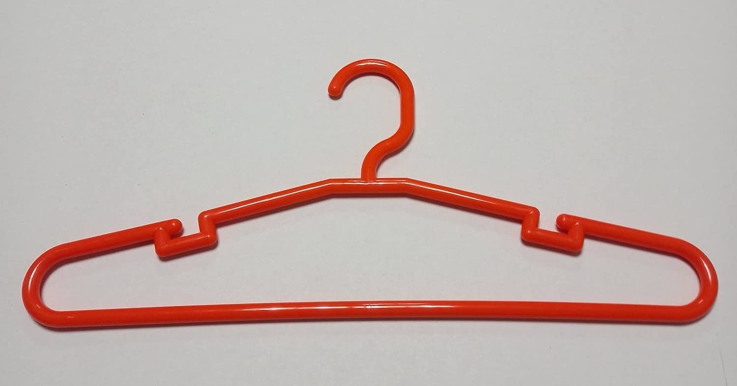TODO HOGAR All Home Kleiderbügel, Kunststoff, Weiß, Grün, Orange und Fuchsia. 25 und 50 Stück Standard-Kleiderbügel aus Kunststoff, langlebig und schlank, für Erwachsene, 42 cm, orange