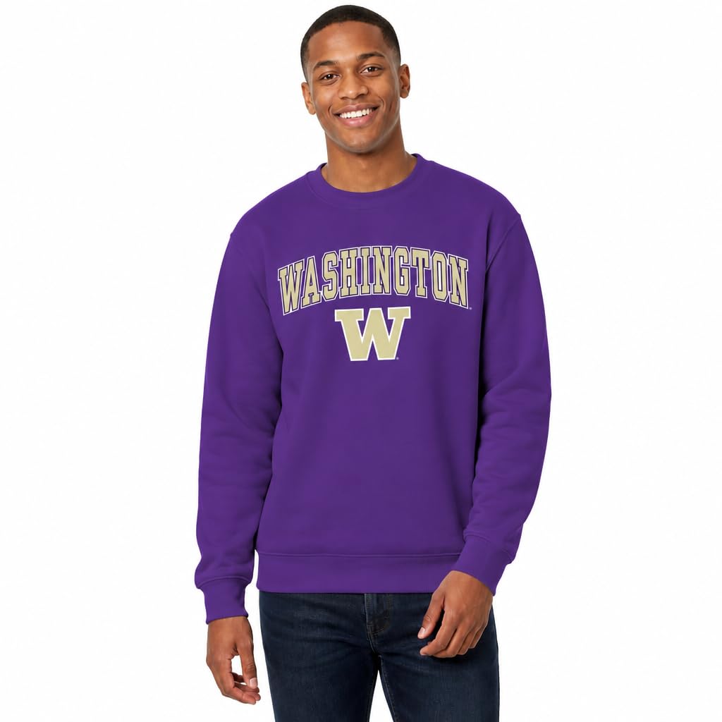 NCAA College Sweatshirt Fleece Crewneck Pullover for Men and Women