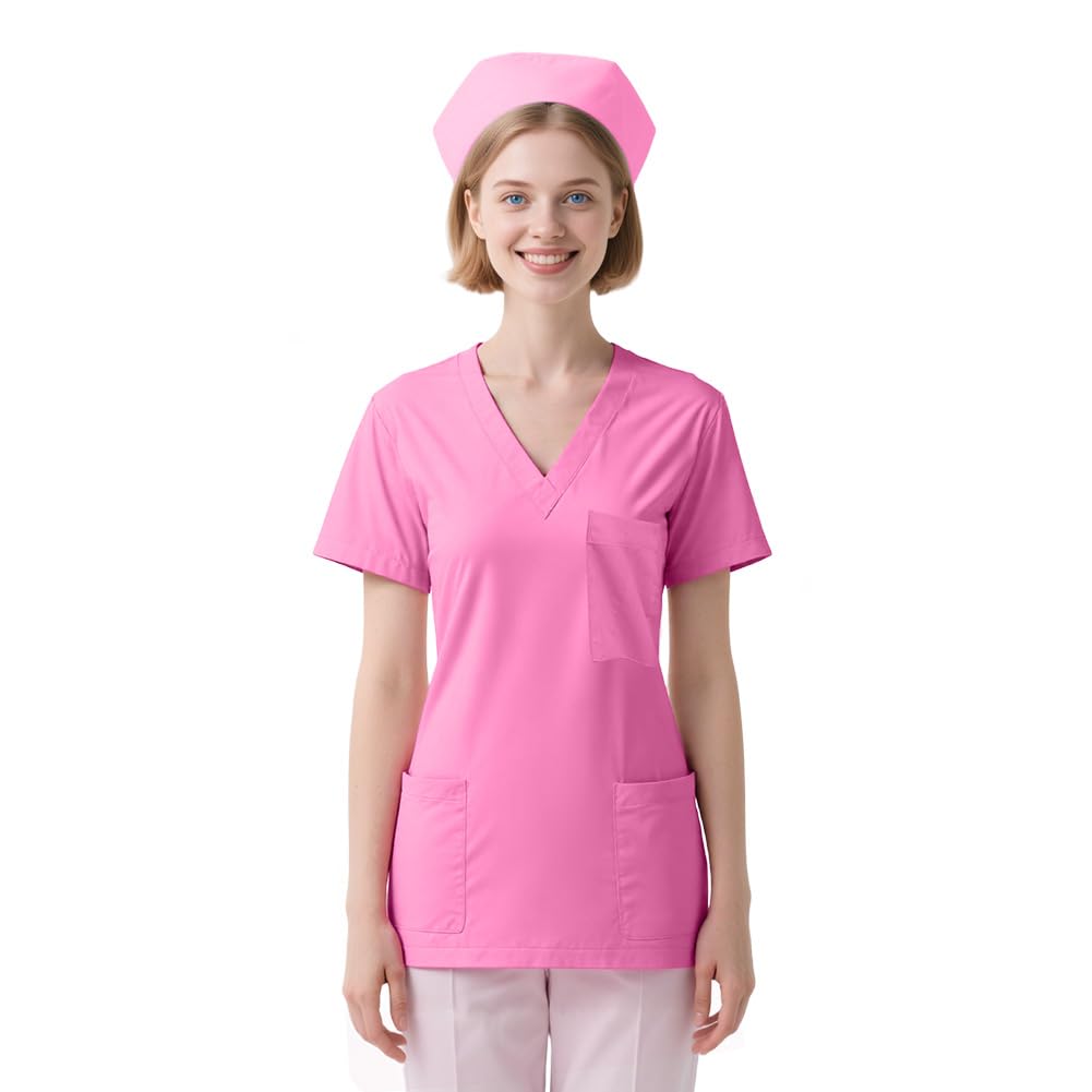 AUYAO Uniformes Sanitarios Mujer Hombre Pijama Sanitario Ropa de Trabajo
