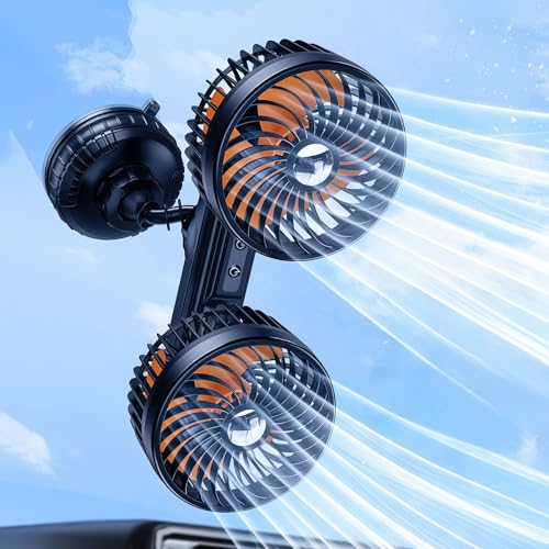 DICMKY Dual Head Suction Cup Fan