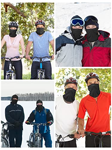 Satinior 6 Pieces Face Balaclava Ski Mask Cover Ice Silk Uv Protection Full Face Cover For Women Men Outdoor Sports (Black) #TOP5