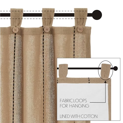 VHC-Brands-Stitched-Burlap-Curtain-Tier-Natural-24×36-Set-of-3 VHC Brands Stitched Burlap Curtain Tier Natural 24×36 Set of 3