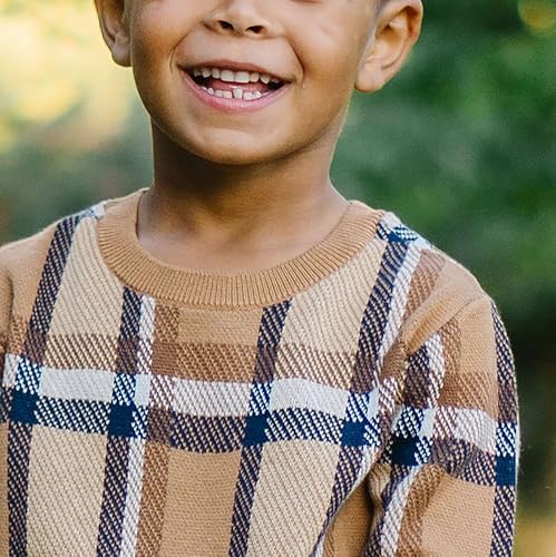 Image of Hope & Henry Boys' Long Sleeve Crew Neck Pullover Sweater