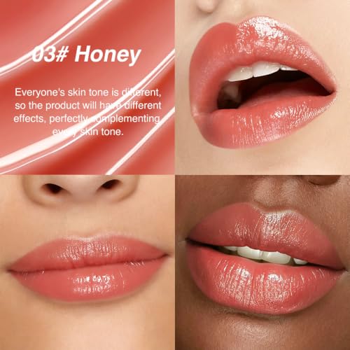 Image of evpct Honey Lipstick Moisturizing Tinted Lip Balm for Older Women, 03#