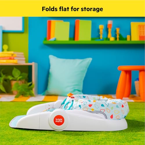 Image of Bright Starts Learn-to-Sit 2-Position Baby Floor Seat with Toys, Unisex, 4-12 Months, Wild Wiggles