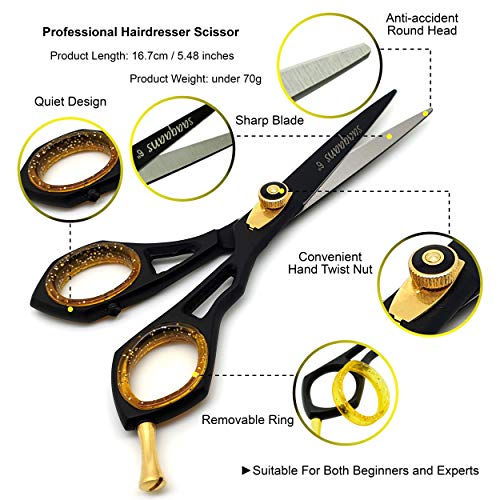 saaqaans professional hair cutting scissors set