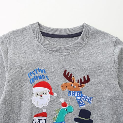 Boys Sweatshirts Casual Sweatshirts Cotton Sweatshirts Long Sleeve T-shirts Crew Neck Cartoon Tops for Boys-3584