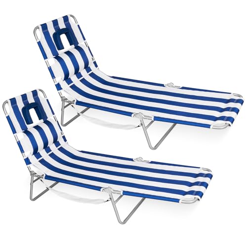 Romswi 2PK Folding Tanning Chair