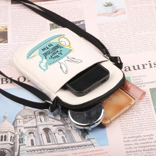 PLITI White Rabbit Gifts Princess Fans Gift A Very Merry Unbirthday To You Princess Movie Crossbody Bag For Fairy Tale Lover3
