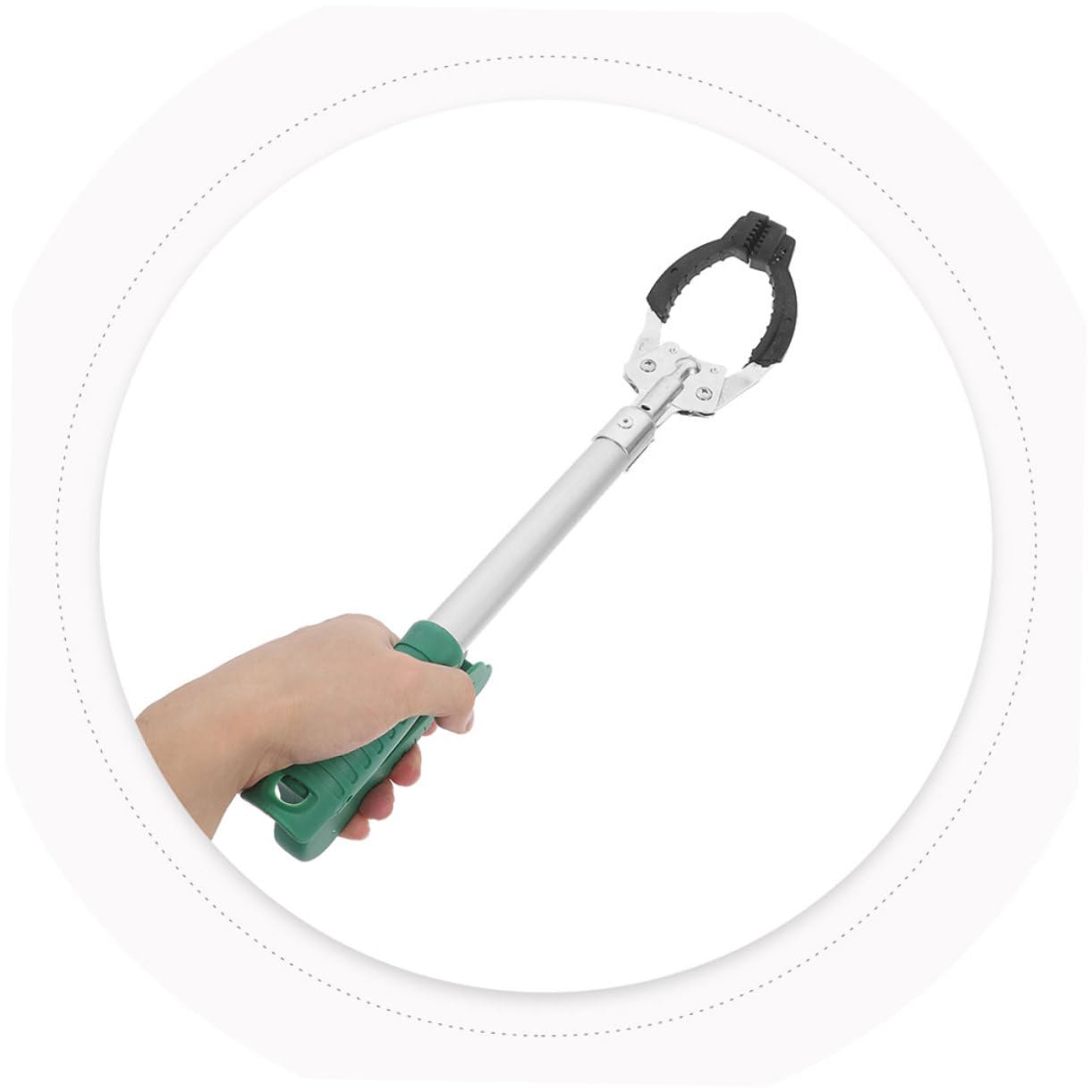 Healeved Lot de 2 Pinces à Déchets en Plastique Ergonomiques de 40cm, Pince Ramasse-ordures Polyvalente pour Bureaux et Autres Environnements