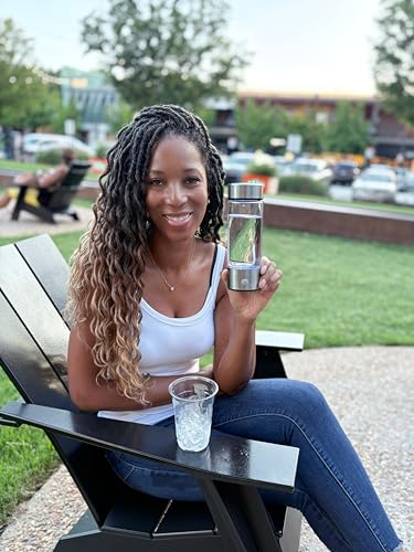 Aqua Vital Hydrogen Water Bottle 2025 Generator 16 oz/470 ml SPE-PEM Ionized H₂ Hydration Bottle USB-C Rechargeable Glass Flask with Auto Shut-Off Portable Sports & Travel Hydrogenated Water Machine - Image 9