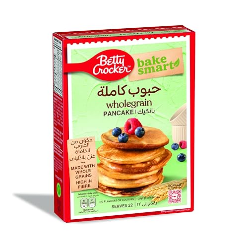 Betty Crocker Pancake Mix with Whole Grain, Quick and Easy, Delicious Pancake Mix in Just a Few Minutes, High in Fiber, Serves 22 Pancakes