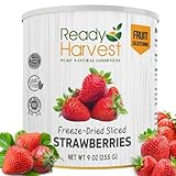 Ready Harvest Freeze Dried Food - Strawberries | Emergency Snacks | Hurricane Preparedness | #10 Can | 30-Year Shelf Life | Cans Filled to the Top