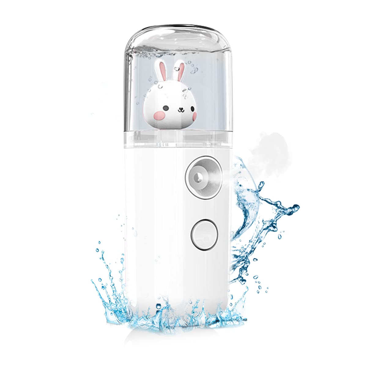 MAYCREATE® Facial Steamer USB Nano Facial Sprayer, Cartoon Bunny 30ml Mini Face Steamer Rechargeable Portable Skin Care Mist Sprayer Moisturizing Spray Machine