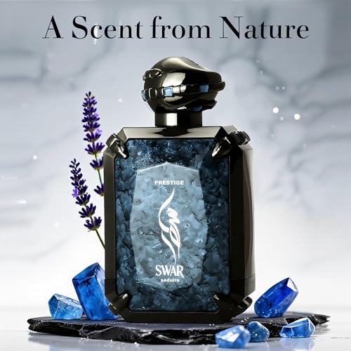 Image of SWAR SEDUIRE Cologne for Men | Warm Spicy Gourmand Eau de Parfum | 100ml Long Lasting Perfume with Cinnamon, Oud, Vanilla & Leather | Rich Seductive Scent