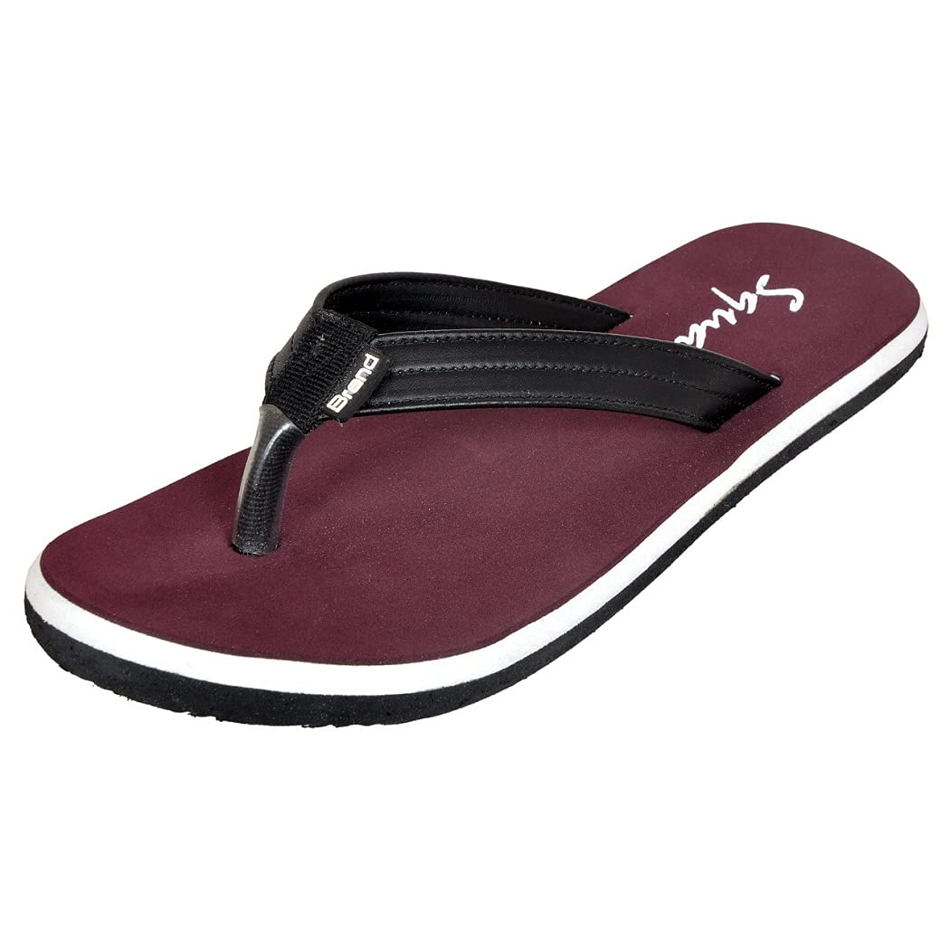 SQUASH Mens Synthetic Flip Flops Slippers Bathroom Slippers (Cherry, numeric_9) (B095WFN7PM) Amazon Price History, Amazon Price Tracker